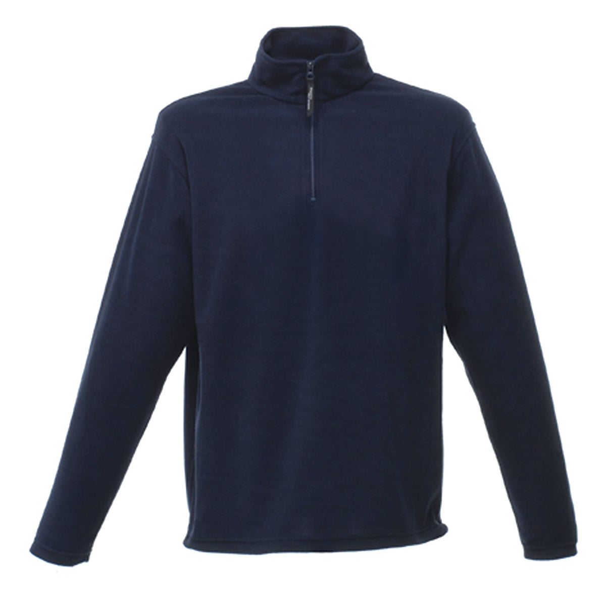 Dark Navy - Front - Regatta Professional Mens Micro Zip Neck Fleece Top