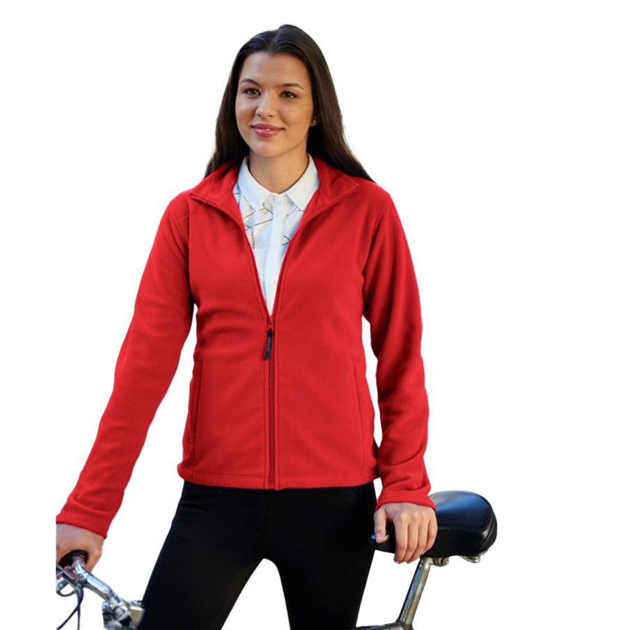 Classic Red - Side - Regatta Professional Womens-Ladies Microfleece Full Zip Jacket