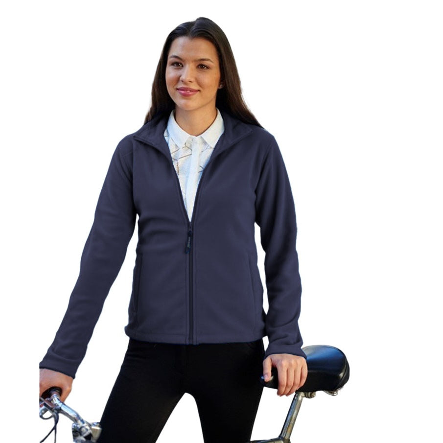 Dark Navy - Side - Regatta Professional Womens-Ladies Microfleece Full Zip Jacket