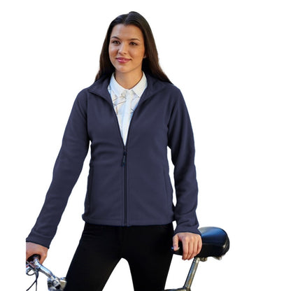 Dark Navy - Side - Regatta Professional Womens-Ladies Microfleece Full Zip Jacket