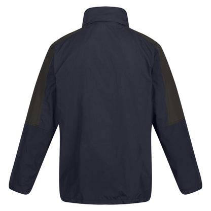 Navy - Black - Back - Regatta Professional Mens Waterproof Jacket