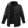 Black-Seal Grey - Front - Regatta Mens Defender III 3-in-1 Waterproof Windproof Jacket - Performance Jacket