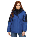 Royal Blue-Navy - Back - Regatta Professional Womens-Ladies 3 in 1 Waterproof Jacket