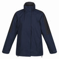 Navy-Black - Front - Regatta Professional Womens-Ladies 3 in 1 Waterproof Jacket
