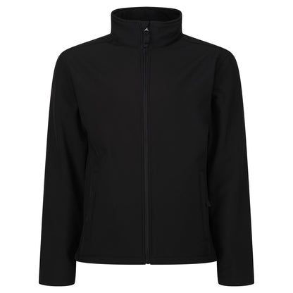 Black - Front - Regatta Professional Reid Mens Softshell Wind Resistant Water Repellent Jacket