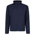 Navy - Front - Regatta Professional Reid Mens Softshell Wind Resistant Water Repellent Jacket