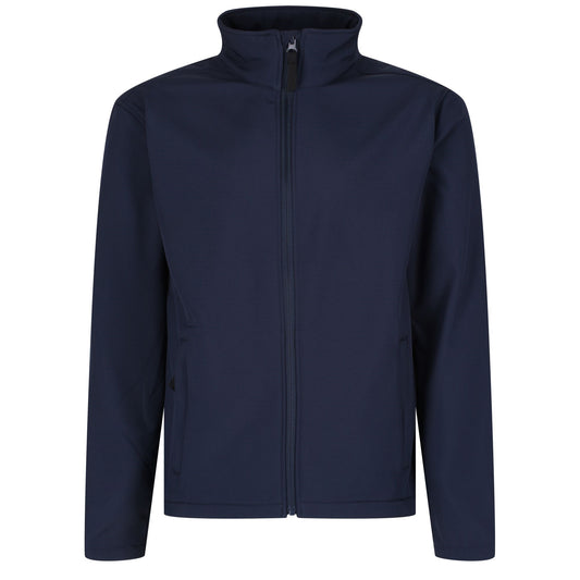 Navy - Front - Regatta Professional Reid Mens Softshell Wind Resistant Water Repellent Jacket