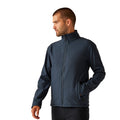Navy - Side - Regatta Professional Reid Mens Softshell Wind Resistant Water Repellent Jacket