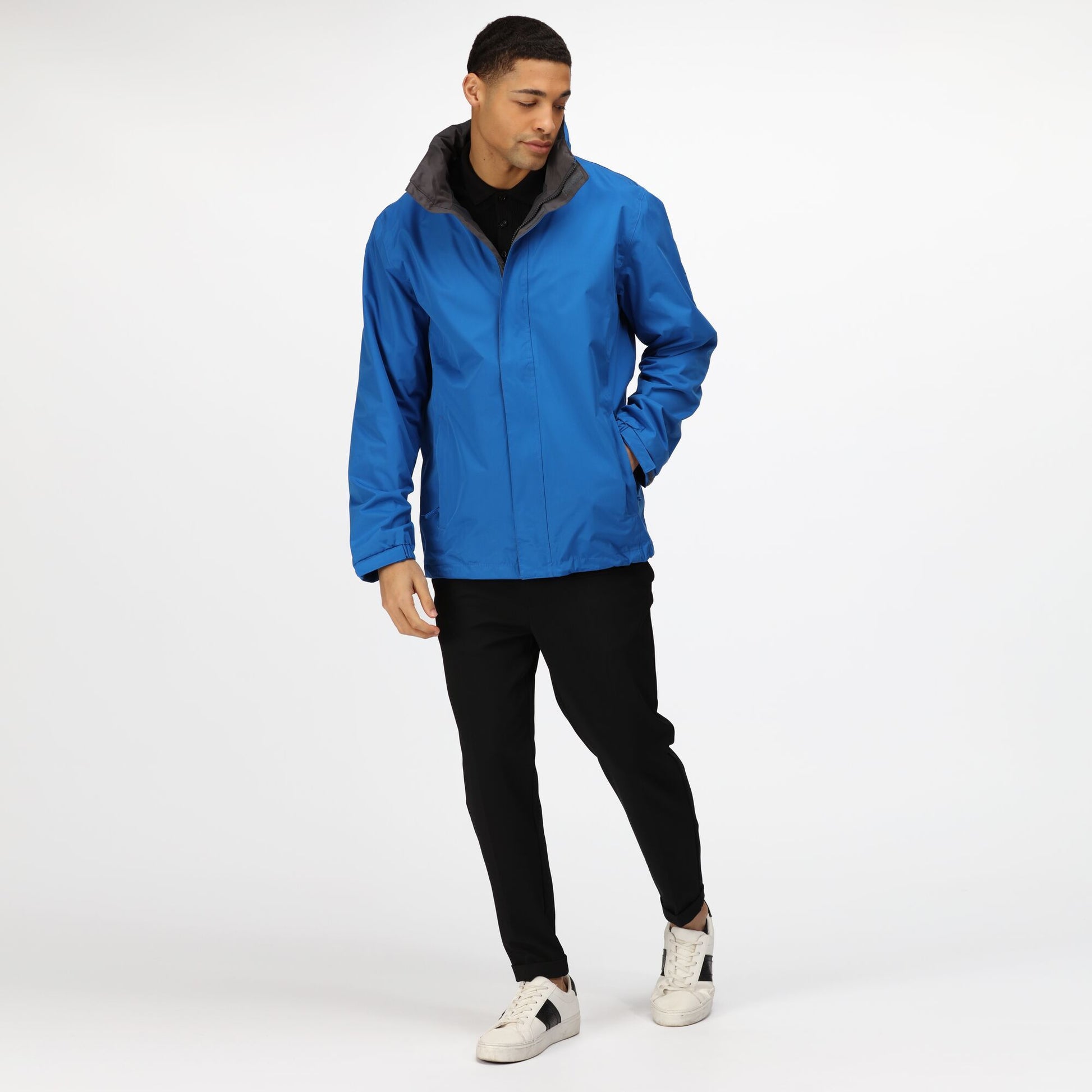 Oxford Blue-Seal Grey - Side - Regatta Professional Mens Standout Ardmore Jacket (Waterproof & Windproof)