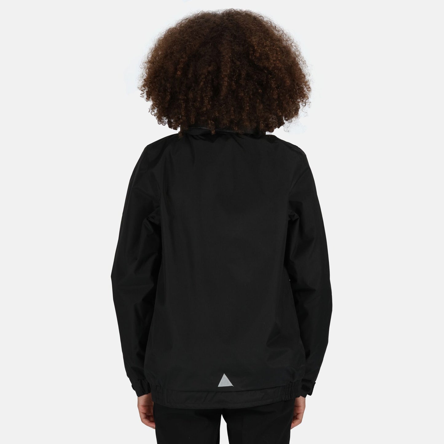 Black-Ash - Side - Regatta Professional Kids-Childrens Waterproof Windproof Dover Jacket