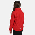 Classic Red-Navy - Side - Regatta Professional Kids-Childrens Waterproof Windproof Dover Jacket