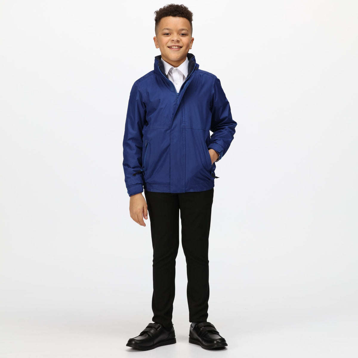 Royal Blue-Navy - Back - Regatta Professional Kids-Childrens Waterproof Windproof Dover Jacket