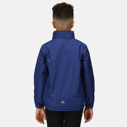 Royal Blue-Navy - Side - Regatta Professional Kids-Childrens Waterproof Windproof Dover Jacket