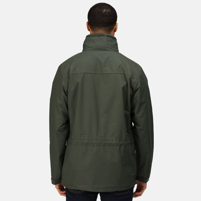Dark Olive - Back - Regatta Professional Mens Waterproof Breathable Jacket