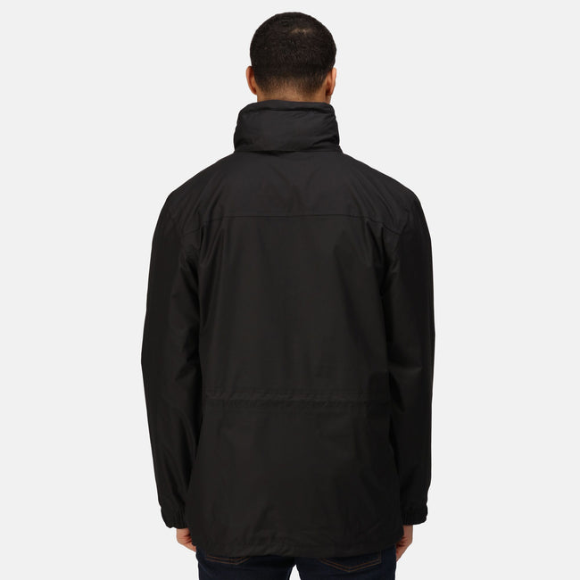 Black - Back - Regatta Professional Mens Waterproof Breathable Jacket