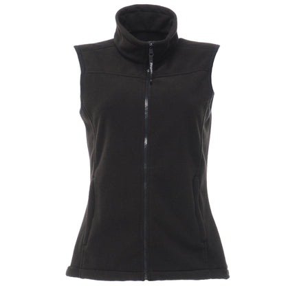Black - Front - Regatta Professional Womens-Ladies Haber II 250 Series Anti-pill Fleece Bodywarmer - Sleeveless Jacket