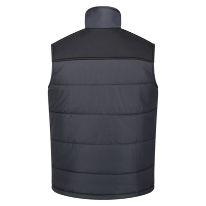 Seal Grey-Black - Back - Regatta Professional Mens Standout Altoona Insulated Bodywarmer Jacket