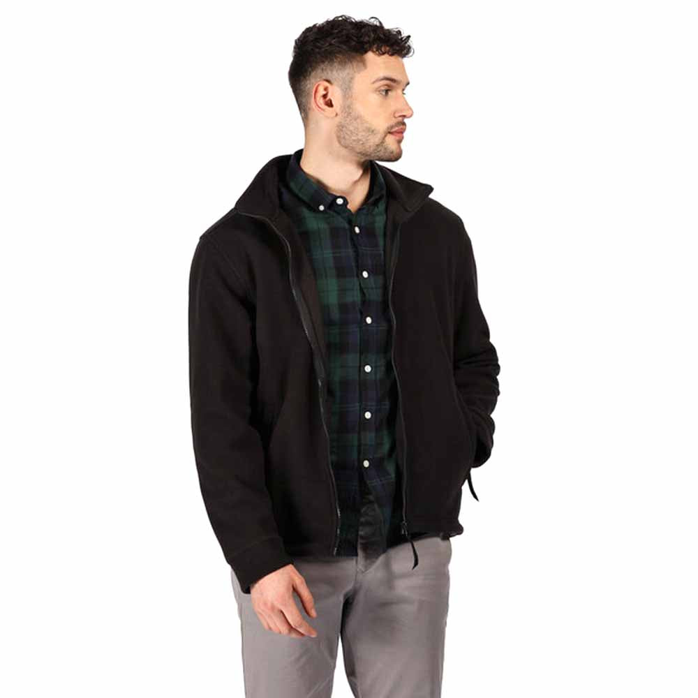 Black - Back - Regatta Professional Mens Full Zip Fleece Jacket