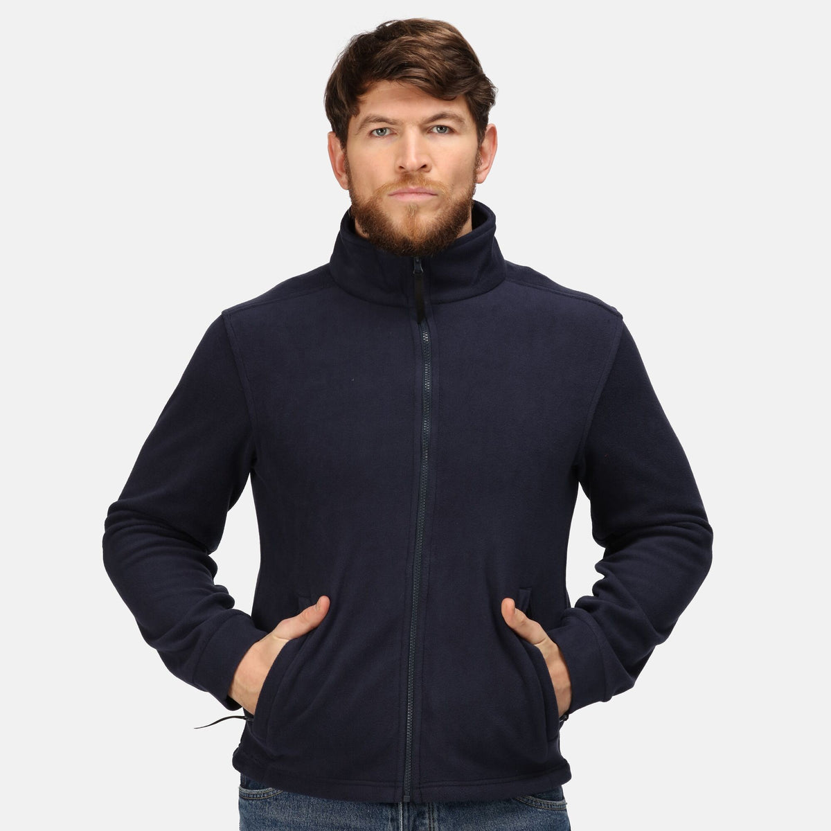 Navy - Back - Regatta Professional Mens Full Zip Fleece Jacket