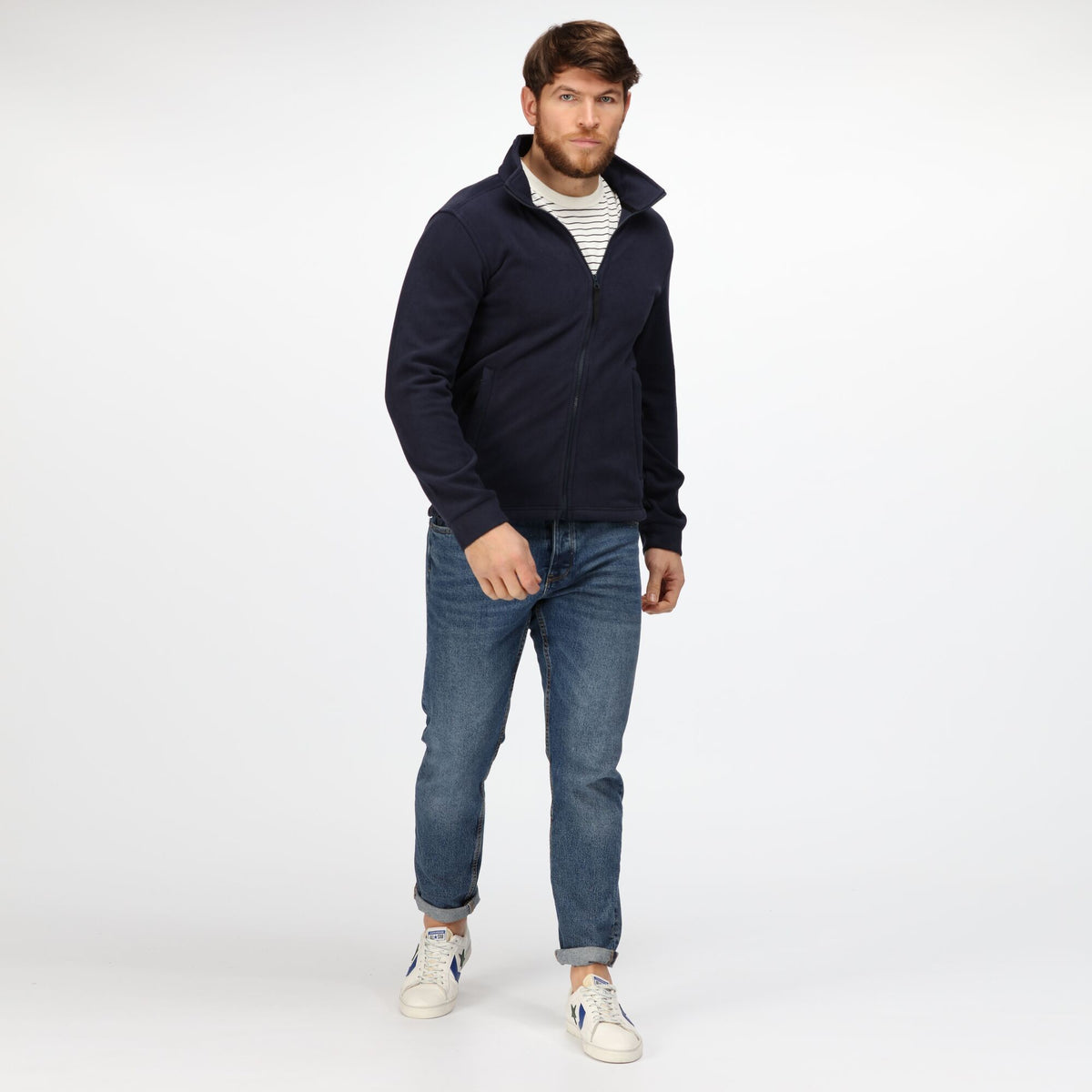 Navy - Lifestyle - Regatta Professional Mens Full Zip Fleece Jacket