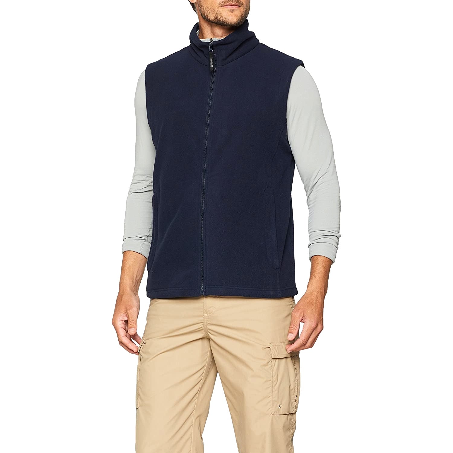 Dark Navy - Side - Regatta Professional Mens Microfleece Gilet