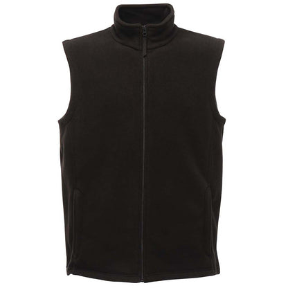 Black - Front - Regatta Professional Mens Microfleece Gilet