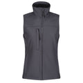 Seal Grey - Front - Regatta Womens-Ladies Flux Softshell Bodywarmer - Sleeveless Jacket (Water Repellent & Wind Resistant)