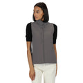 Seal Grey - Side - Regatta Womens-Ladies Flux Softshell Bodywarmer - Sleeveless Jacket (Water Repellent & Wind Resistant)