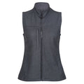 Grey Marl - Front - Regatta Womens-Ladies Flux Softshell Bodywarmer - Sleeveless Jacket (Water Repellent & Wind Resistant)