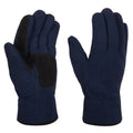 Navy - Front - Regatta Unisex Thinsulate Thermal Fleece Winter Gloves