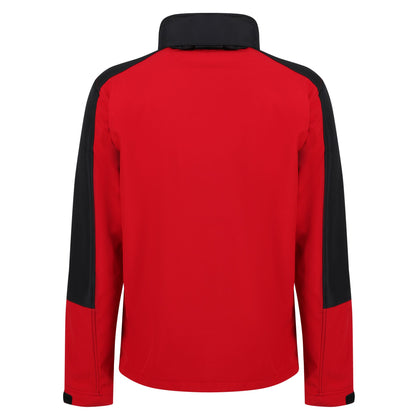 Classic Red-Black - Back - Regatta Professional Mens Hydroforce 3-layer Membrane Waterproof Breathable Softshell Jackets
