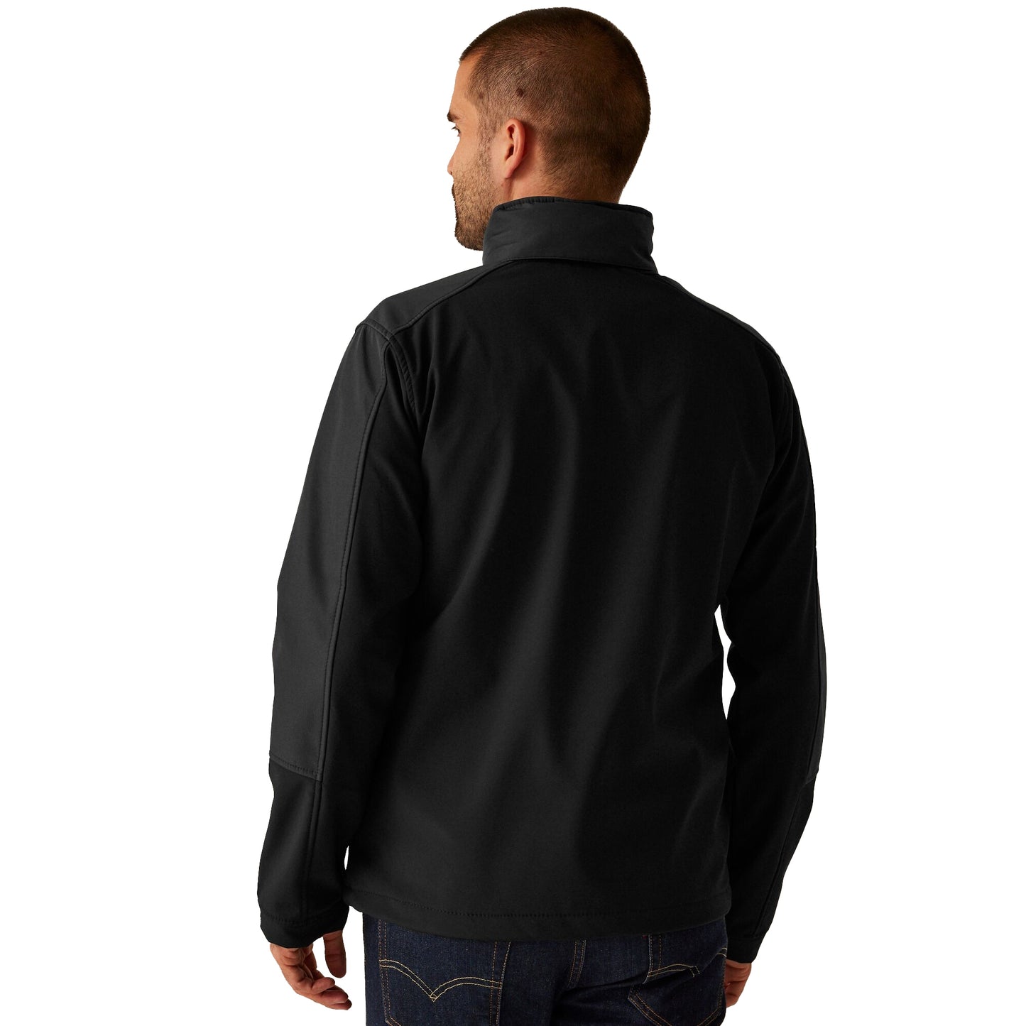 Black - Lifestyle - Regatta Professional Mens Hydroforce 3-layer Membrane Waterproof Breathable Softshell Jackets