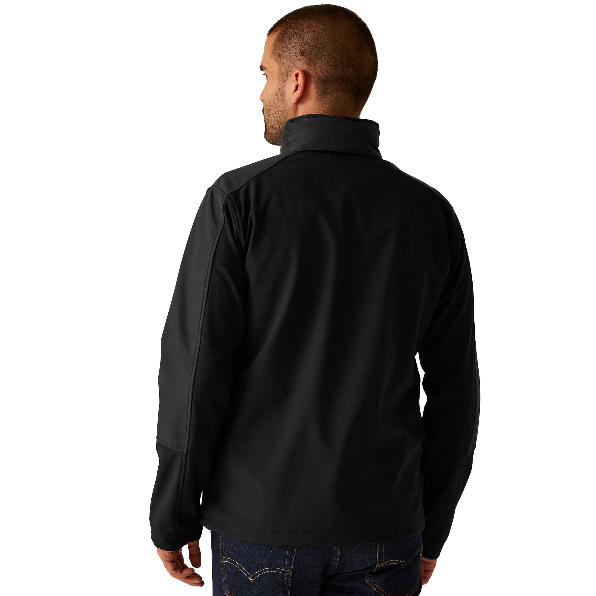 Black - Lifestyle - Regatta Professional Mens Hydroforce 3-layer Membrane Waterproof Breathable Softshell Jackets
