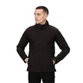 Black - Side - Regatta Mens Hydroforce 3-layer Membrane Waterproof Breathable Softshell Jackets