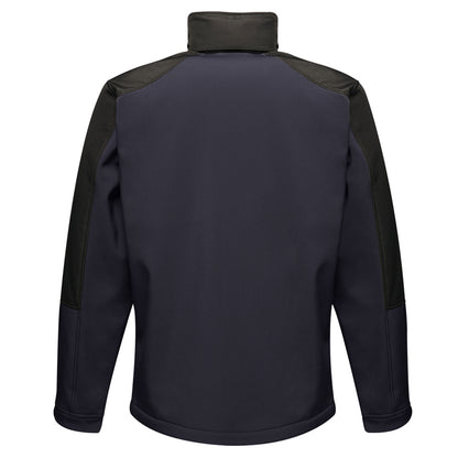 Navy-Black - Back - Regatta Professional Mens Hydroforce 3-layer Membrane Waterproof Breathable Softshell Jackets