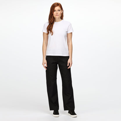 Black - Lifestyle - Regatta Professional Womens-Ladies New Action Water Repellent Trousers