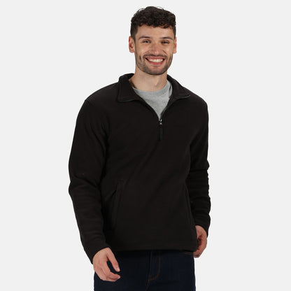 Black - Back - Regatta Professional Great Outdoors Unisex Thor Overhead Half Zip Anti-Pill Fleece Sweater (170 GSM)