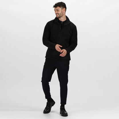 Black - Side - Regatta Professional Great Outdoors Unisex Sigma Symmetry Heavyweight Anti-Pill Fleece Zip Up Jacket (380 GSM)