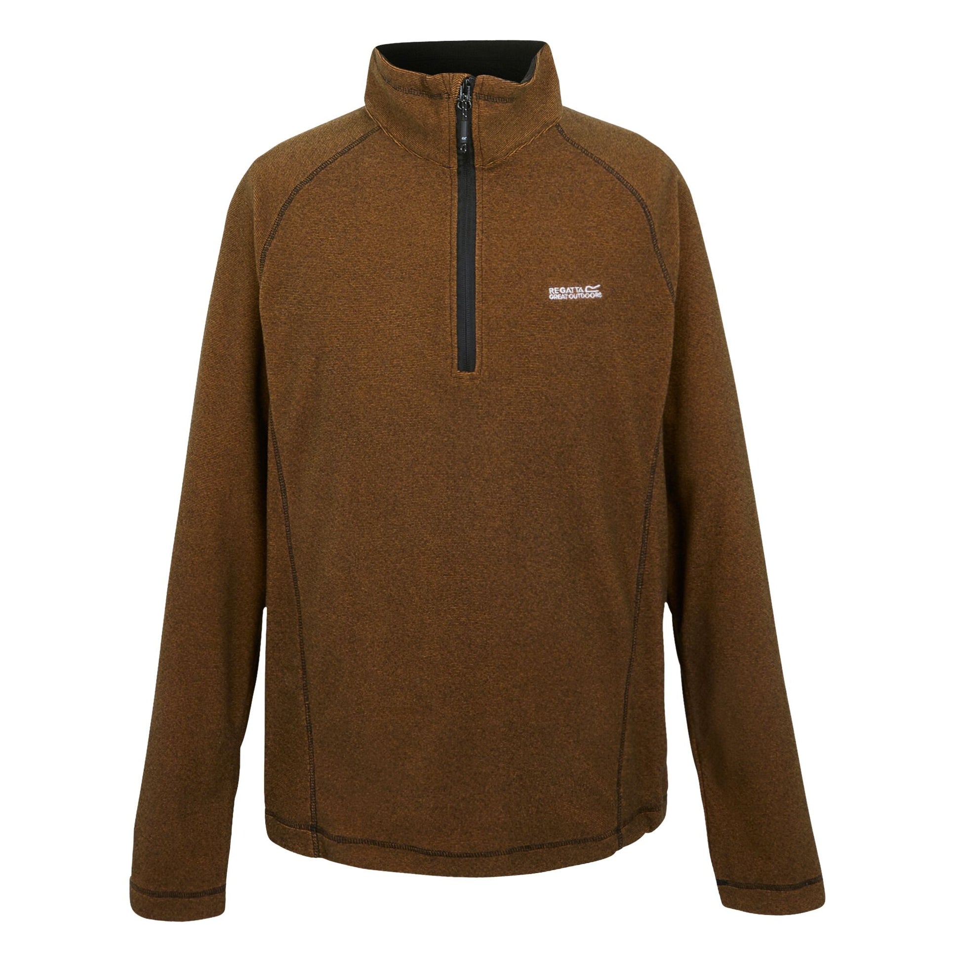 Fox-Black - Front - Regatta Great Outdoors Mens Montes Funnel Neck Fleece Jumper