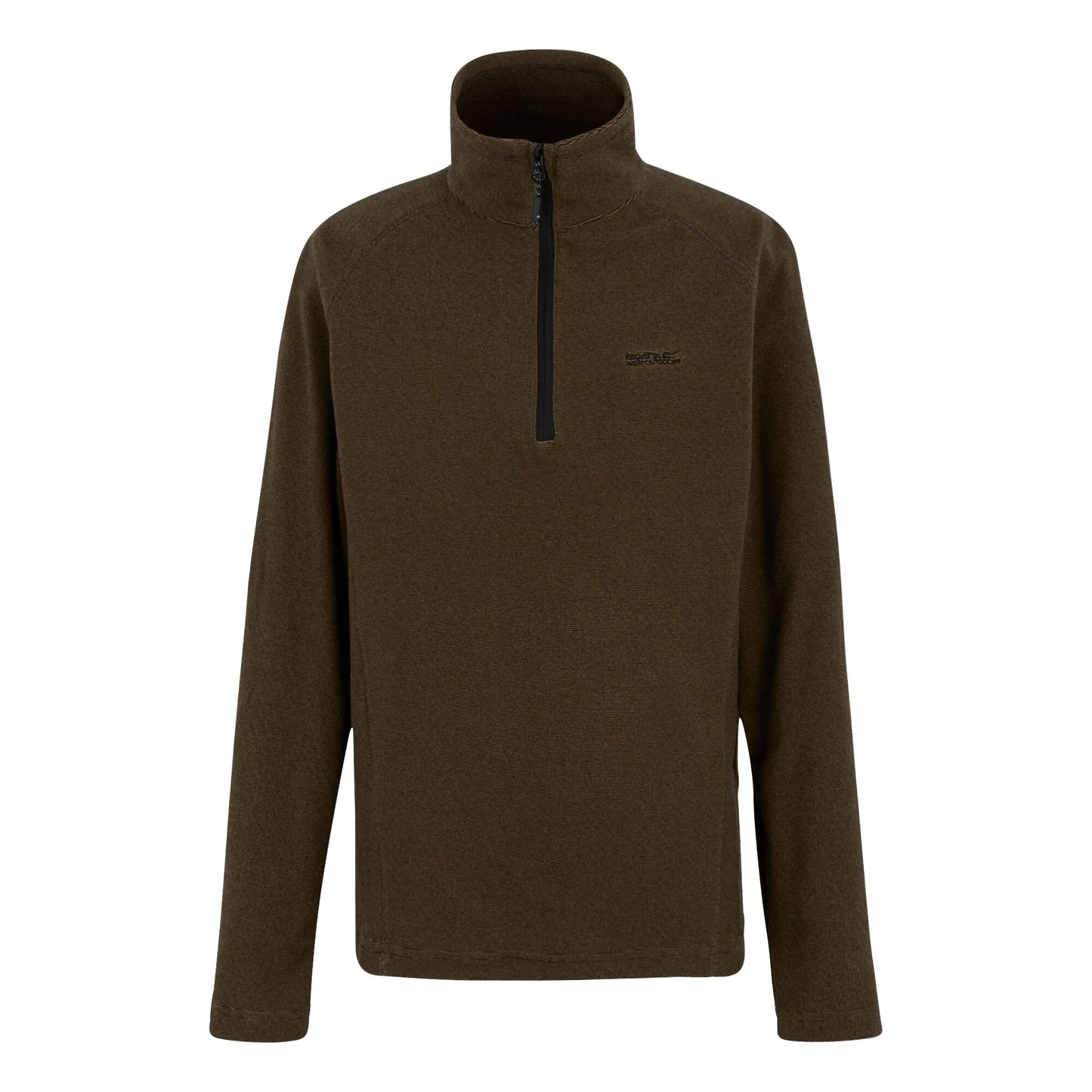 Nut Brown-Black - Front - Regatta Great Outdoors Mens Montes Funnel Neck Fleece Jumper