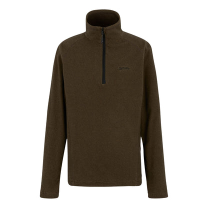 Nut Brown-Black - Front - Regatta Great Outdoors Mens Montes Funnel Neck Fleece Jumper