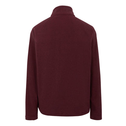Dark Maroon-Black - Back - Regatta Great Outdoors Mens Montes Funnel Neck Fleece Jumper