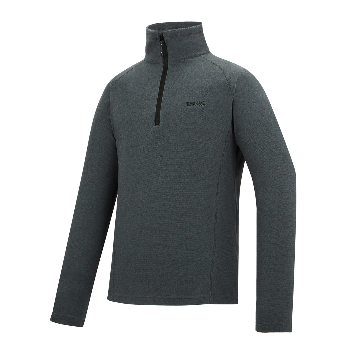 Dark Storm - Side - Regatta Great Outdoors Mens Montes Funnel Neck Fleece Jumper