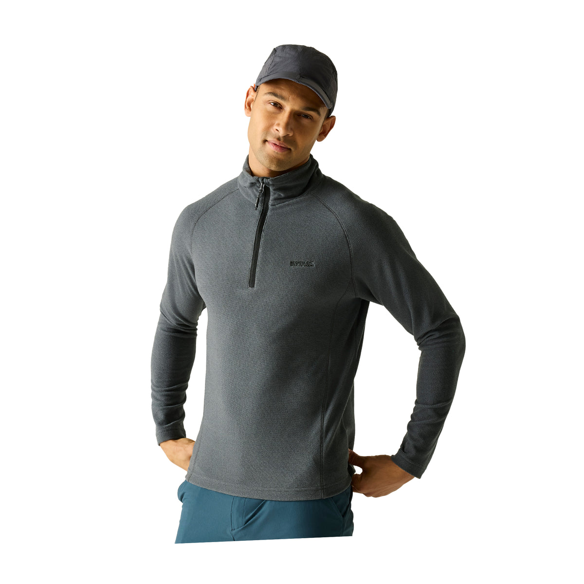 Dark Storm - Lifestyle - Regatta Great Outdoors Mens Montes Funnel Neck Fleece Jumper