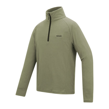 Light Sage - Side - Regatta Great Outdoors Mens Montes Funnel Neck Fleece Jumper