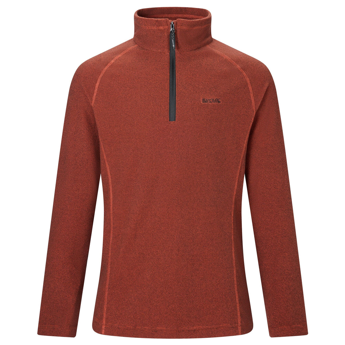 Burnt Henna - Front - Regatta Great Outdoors Mens Montes Funnel Neck Fleece Jumper