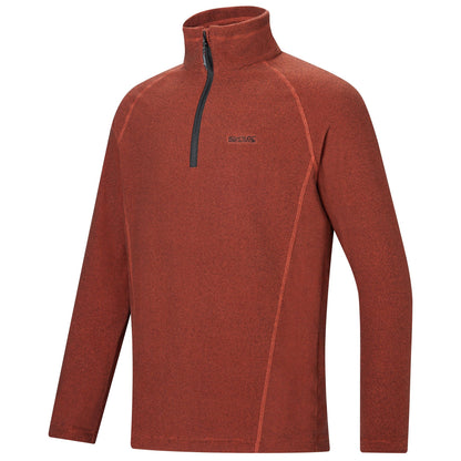 Burnt Henna - Side - Regatta Great Outdoors Mens Montes Funnel Neck Fleece Jumper