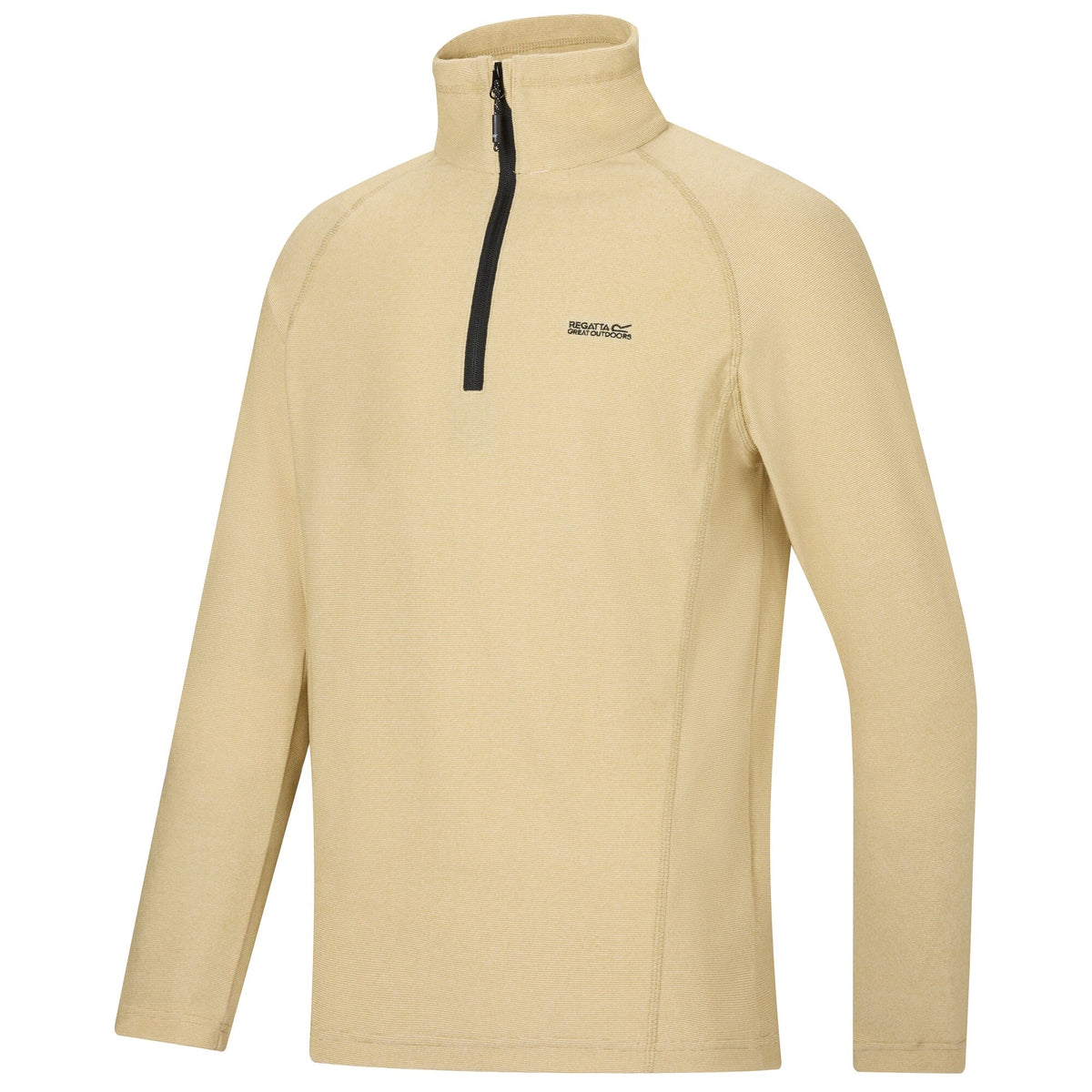 Desert Beige - Side - Regatta Great Outdoors Mens Montes Funnel Neck Fleece Jumper