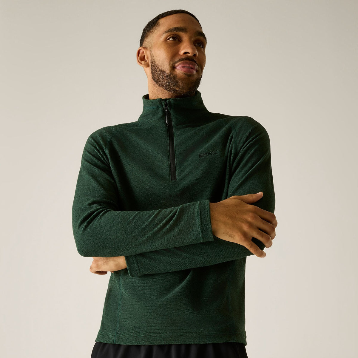 Pine Needle - Pack Shot - Regatta Great Outdoors Mens Montes Funnel Neck Fleece Jumper