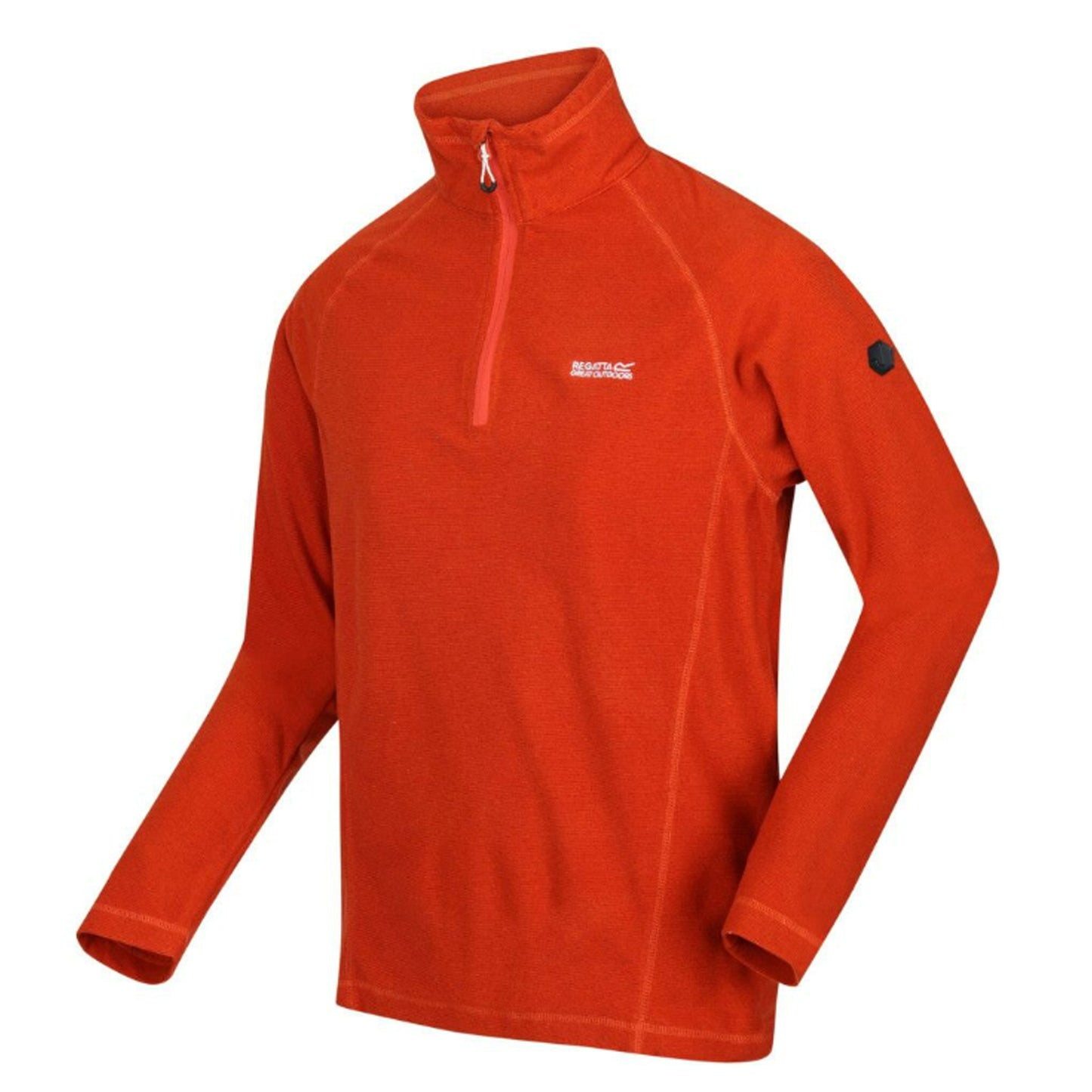 Rusty Orange - Front - Regatta Great Outdoors Mens Montes Funnel Neck Fleece Jumper